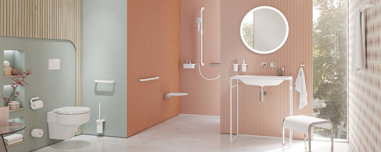 Premium-Design & durchgängige Lösungen für Ihr barrierefreies Bad