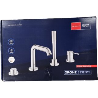 GROHE 25251DC1 4-Loch-Einhand-Wannenkombination Essence 25251_1 supersteel