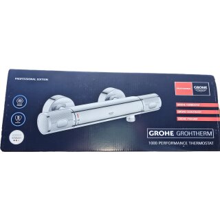 GROHE 34827000 THM-Brausebatterie Grohtherm 1000 Performance 34827 Wandmontage chrom
