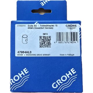 GROHE 47984AL0 Metallgriff 47984 Mengengriff EcoButton hard graphite gebürstet