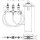 HANSGROHE 13440180 4-Loch Wannenarmatur Grundset