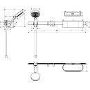 HANSGROHE 24291700 Bundle WallStoris 105 3jet