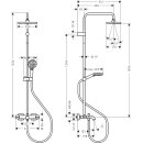 HANSGROHE 26098000 Showerpipe 230 1jet Vernis Shape