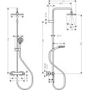 HANSGROHE 26286670 Showerpipe 230 1jet Vernis Shape