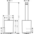 HANSGROHE 27927700 Toiletten&uuml;rstenhalter WallStoris