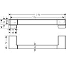 HANSGROHE 41744000 Haltestange AddStoris chrom