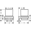 HANSGROHE 41749700 Zahnputzbecher AddStoris mattweiss