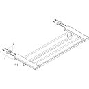HANSGROHE 41751700 Handtuchablage mit Handtuchhalter