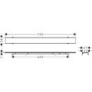 HANSGROHE 56029000 RainDrain Rock Duschrinne 600 mm