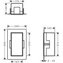 HANSGROHE 56076800 Wandnische XtraStoris Minimalistic
