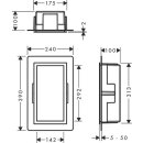 HANSGROHE 56094670 XtraStoris Individual Wandnische