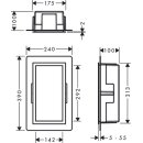 HANSGROHE 56095800 XtraStoris Individual Wandnische