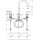 HANSGROHE 71553670 3-Loch Waschtischarmatur Vernis Blend