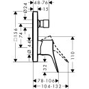 HANSGROHE 75416700 Wannenmischer Unterputz Vivenis