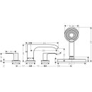 HANSGROHE 75444670 4-Loch Wannenarmatur Vivenis F-Set