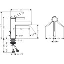 HANSGROHE 76020670 Waschtischmischer 110 Finoris
