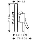 HANSGROHE 76615700 Brausenmischer Unterputz Finoris