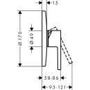 AXOR 10614000 Brausenmischer Unterputz Axor Starck