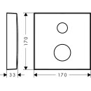 AXOR 14967000 Verl&auml;ngerungsrosette Axor eckig