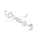 AXOR 16325000 Brausenhalter Axor Montreux chrom