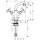 AXOR 16520820 Zweigriff Bidetarmatur Axor Montreux