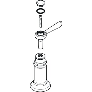 AXOR 16691000 Hebelgriff Axor Montreux warm/kalt