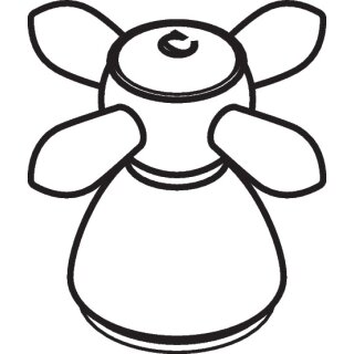 AXOR 17291840 Kaltwasserkreuzgriff Axor Carlton