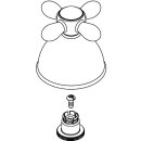 AXOR 17298000 Kreuzgriff Axor Carlton Quattro chrom