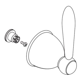 AXOR 17993000 Griff Axor Carlton Quattro chrom