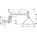 AXOR 26021000 Kopfbrause Axor Front mit Brausearm