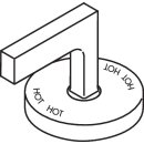 AXOR 39094000 Hebelgriff warm Axor Citterio 3-Loch
