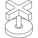 AXOR 39298000 Kreuzgriff warm Axor Citterio für