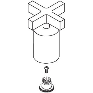 AXOR 39392000 Kreuzgriff Axor Citterio 2-L.Armatur