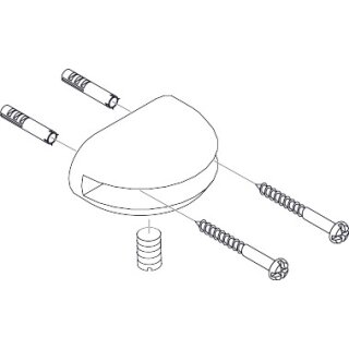 AXOR 40255000 Halter Axor für Glasablage chrom