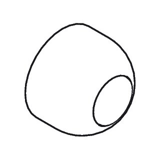 AXOR 94261000 Kugelrosette Axor Waschtisch Auputz