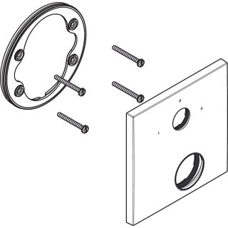 AXOR 98688000 Rosette Axor Massaud Thermostat mit