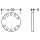 Rond &eacute;tanch HEWI pr 900,801,805C set 100 rosace acier,sch&eacute;ma de per&ccedil;age 10 trous