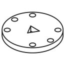 HEWI seal plate f. 801 (alu core) set 10 Plastic rosette,...