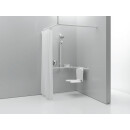 HEWI shower curtain, LifeSystem, D&eacute;cor uni white