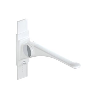 HEWI Premium folding support rail, 900 mm with height adjustment anthracite high gloss-white matt