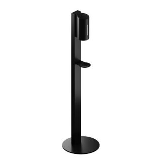 HEWI disinf. dispenser pillar basic, dispenser stainless steel black matt
