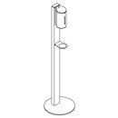 HEWI disinf. dispenser pillar basic, electric, dispenser stainless steel matt