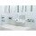 lavabo HEWI 1400mm, la plus haute &agrave; dr 3 trous rob, blc alpin, bouchon bleu