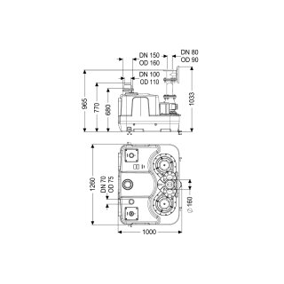 KESSEL 11034 Hebeanlage Aqualift F XL 300 l