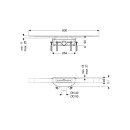 KESSEL 45200.08 Duschrinne Linearis Infinity 90