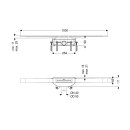 KESSEL 45203.10 Duschrinne Linearis Infinity 90
