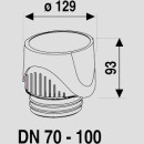 SANIT 11.021.00..S001 ventilair DN 70 - 100 CH-Variante