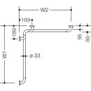 HEWI Dusch-, Wannenhandlauf, Sonderl&auml;ngen