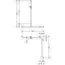 HEWI Duschhandlauf mit verschiebbarer Brausehalterstange