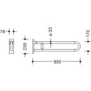 HEWI St&uuml;tzklappgriff, drehbar